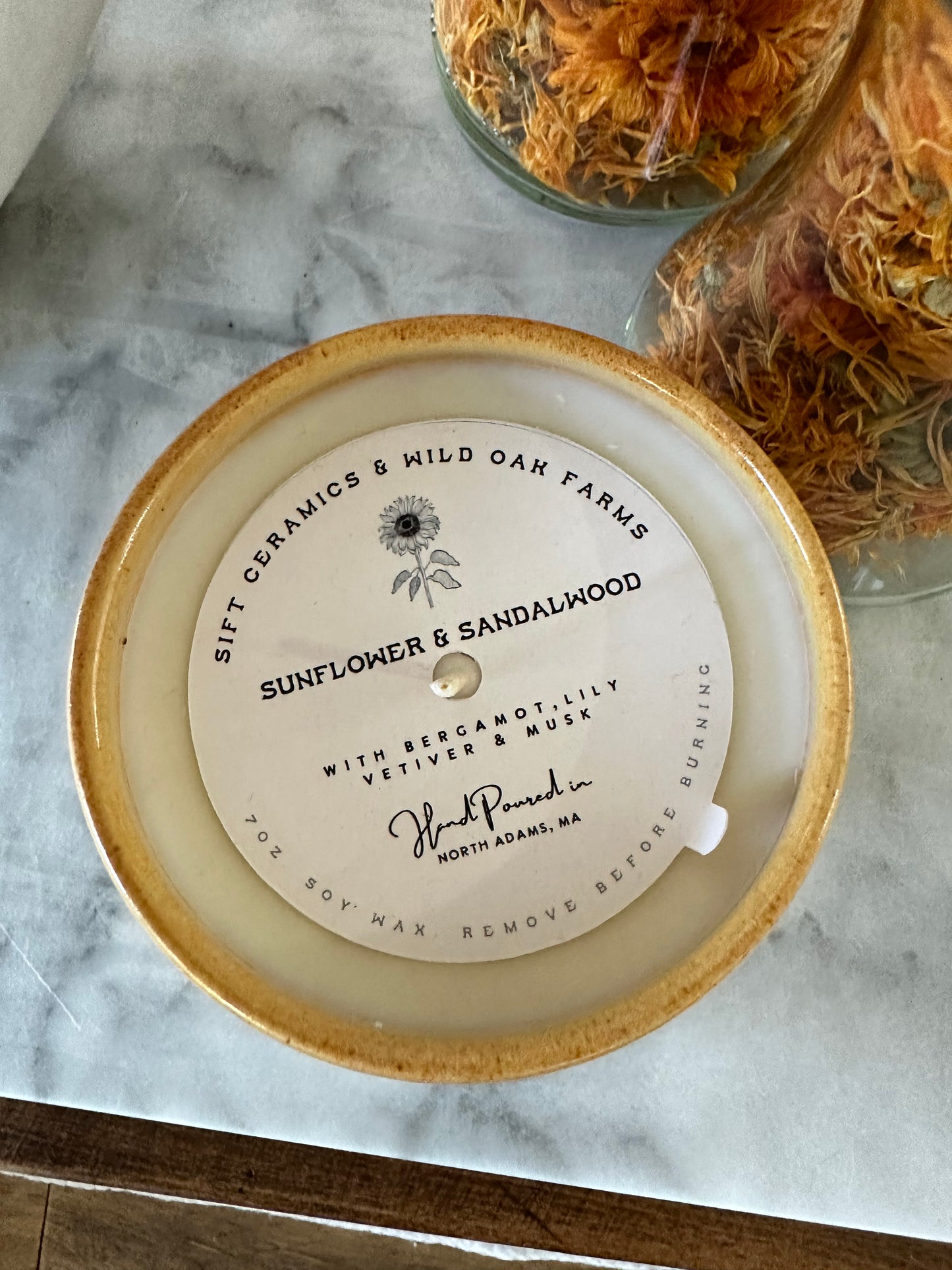 Sunflower Sandalwood Candle