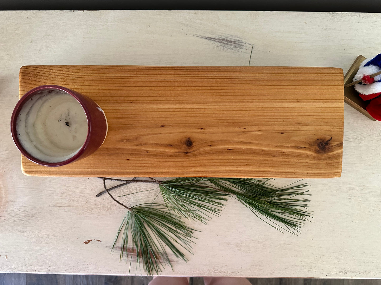 Handmade Cedar Decor Tray 2