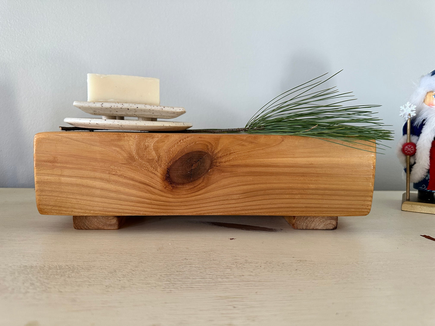 Handmade Cedar Decor Tray 3