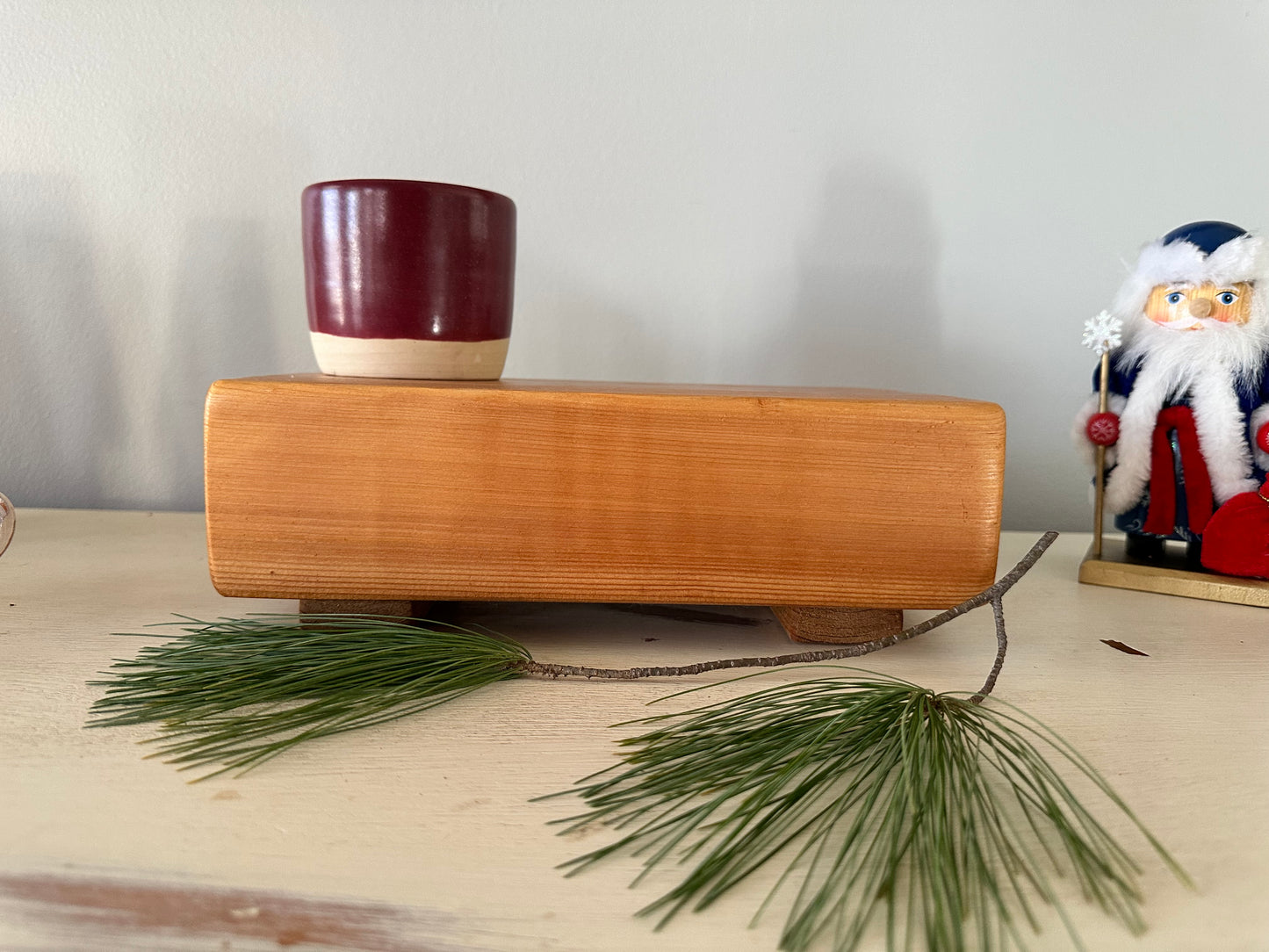 Handmade Cedar Decor Tray 6