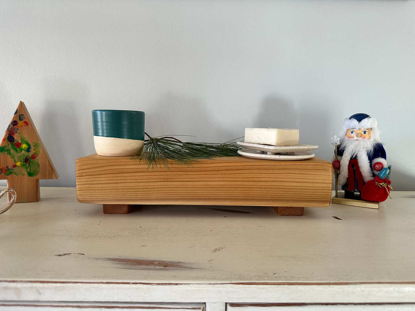 Handmade Cedar Decor Tray 1