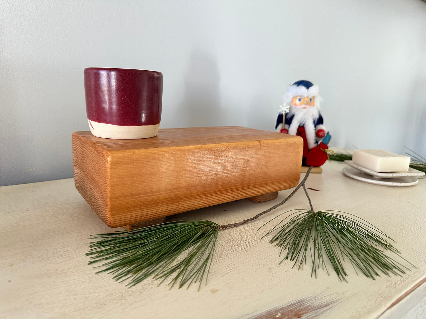 Handmade Cedar Decor Tray 6