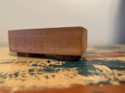 Handmade Cedar Decor Tray/Textured Top