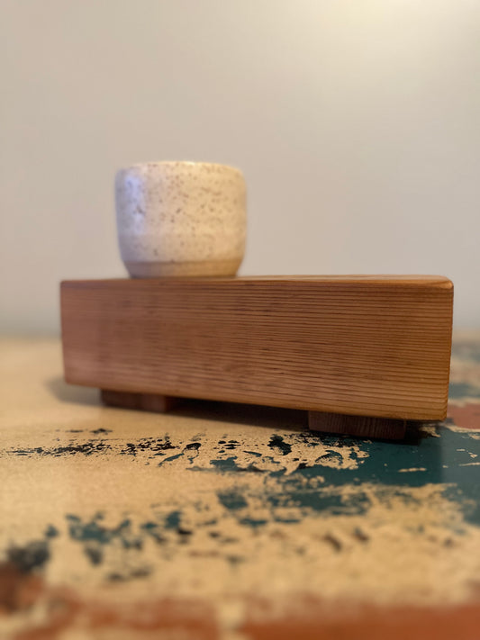 Handmade Cedar Decor Tray/Textured Top